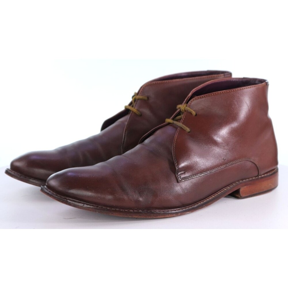 Ted Baker Tolson $270 Men's Chukka Boots Size EU 45 US 12 Leather Brown